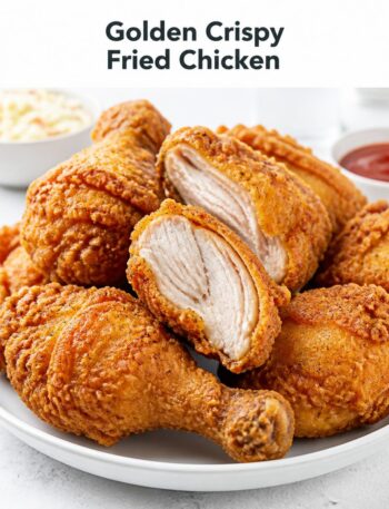 Golden Crispy Fried Chicken with Juicy Inside (Easy Recipe)