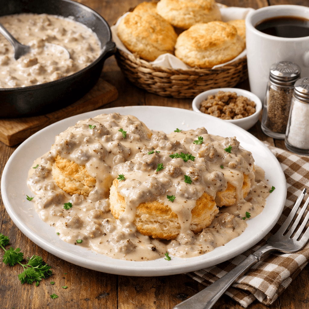 Quick and Creamy Biscuits and Gravy Recipe for Breakfast