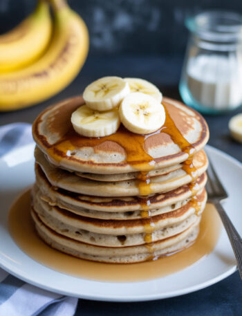 “Easy Eggless Banana Pancakes (Soft & Fluffy Recipe)”