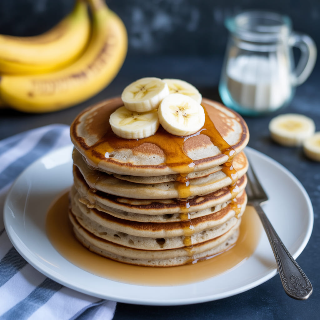 “Easy Eggless Banana Pancakes (Soft & Fluffy Recipe)”