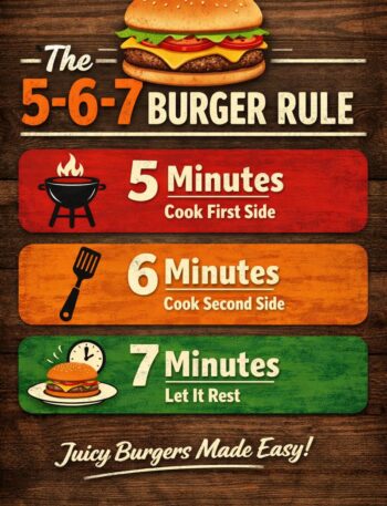 5-6-7 Burger Rule Explained (Timing Guide for Juicy Burgers)