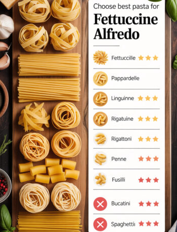 Choose Best Pasta for Fettuccine Alfredo (7 Types)